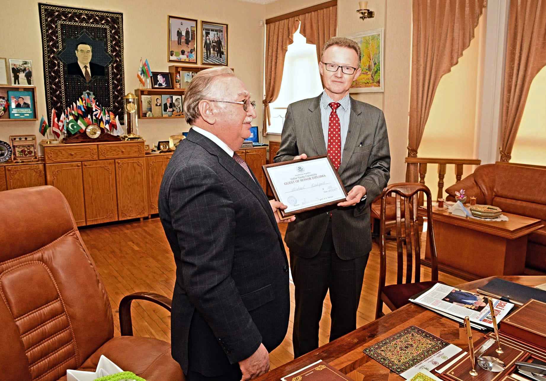 Посол Германии в Азербайджане в Университете Одлар Юрду