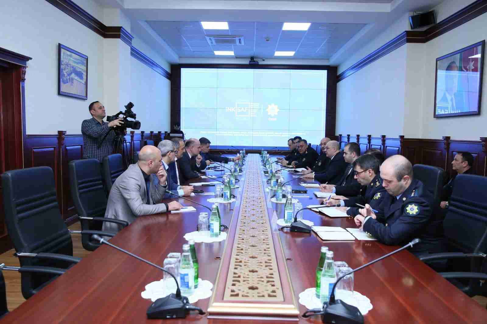 The meeting of OYU professor Elshad Mammadov with the chairman of the SСC, Mr. Shahin Bagirov, took place