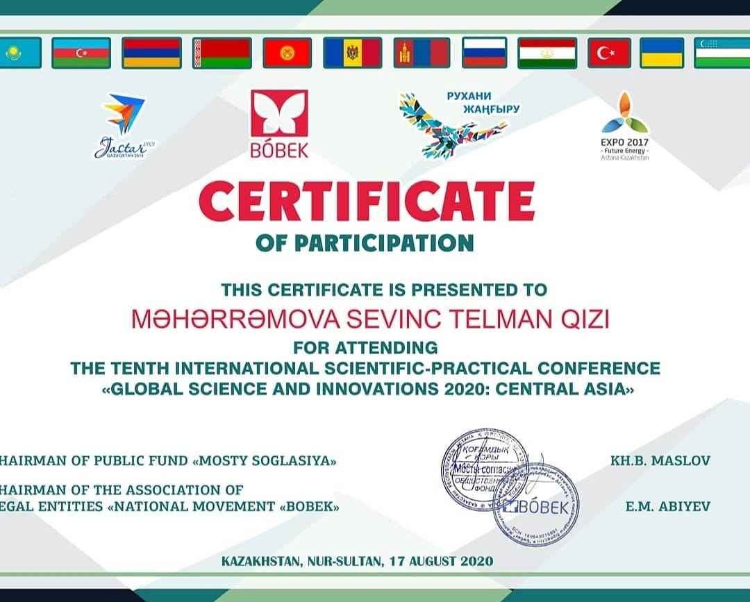 Сотрудник Университета Одлар Юрду, Севиндж Мехарремова, успешно приняла участие в международной конференции